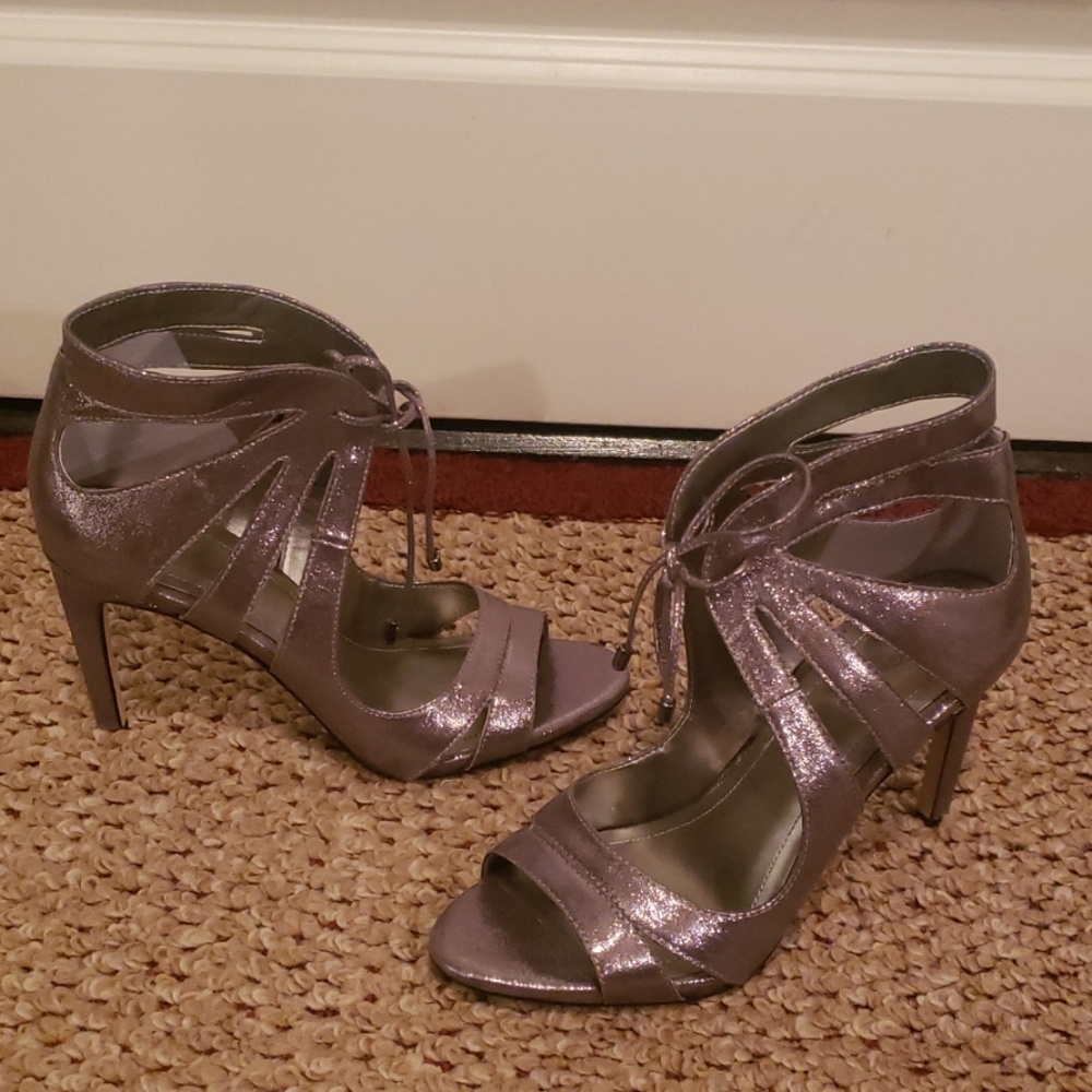 New BCBG Silver Shoes